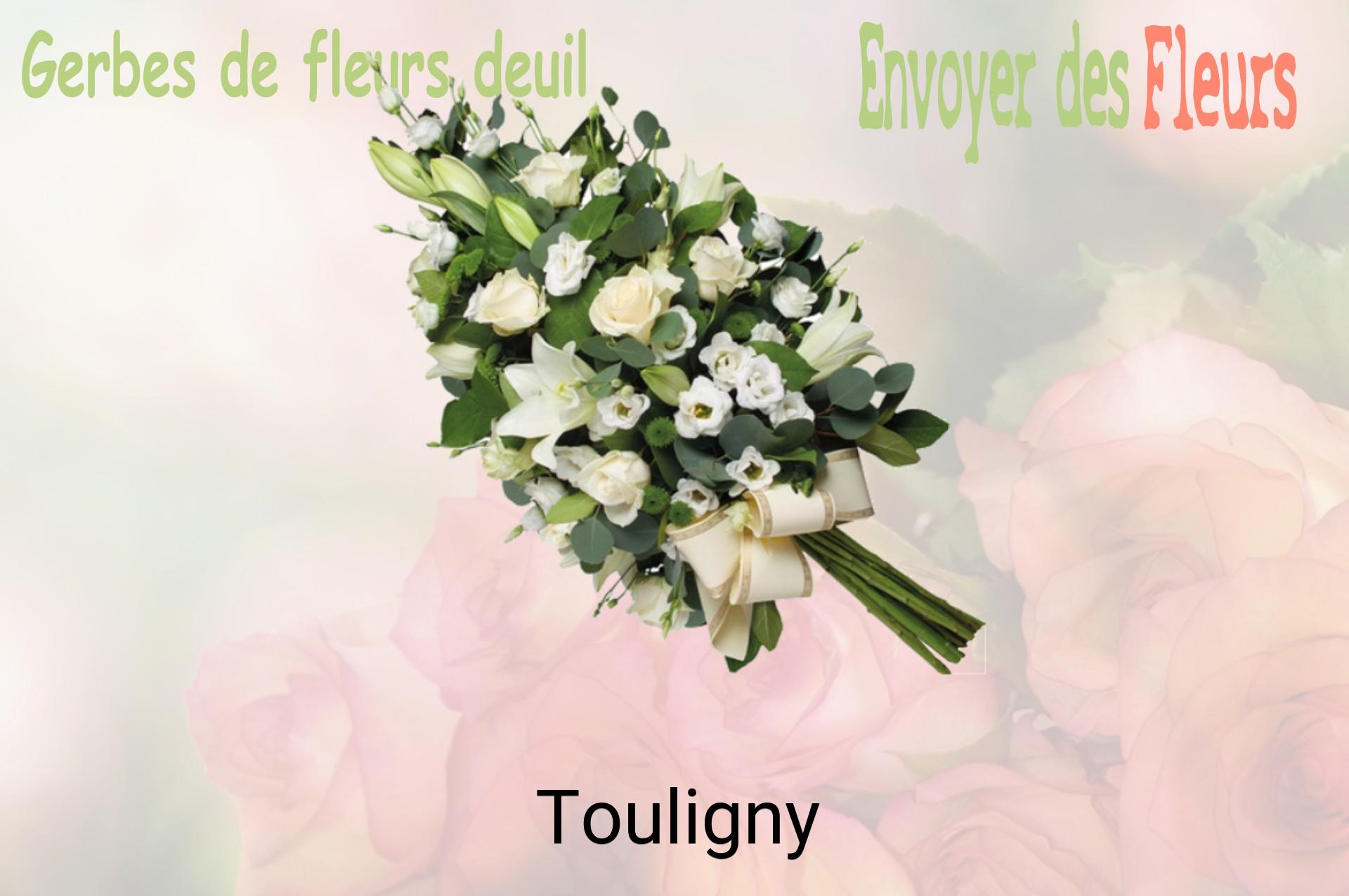 Gerbe de fleurs de deuil livrée à Touligny